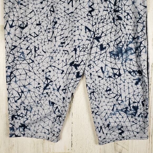 Lululemon Athletica Star Crushed Silver Fox Deep Navy Retreat Yogi Crop Pants 8 - Picture 5 of 15